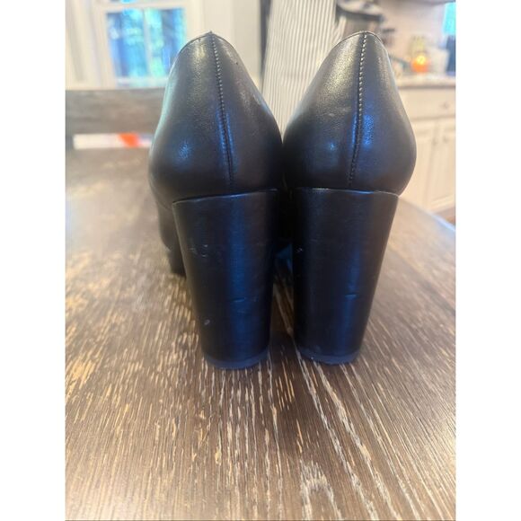 Naturalizer Berlin Black Platform Block Heel Pump sz 8.5 EUC - Picture 3 of 14